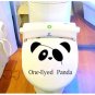 2pcs Panda Wall Sticker Art Toilet Bathroom Vinyl Deco B3