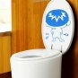 2pcs Bad Boy Pee Wall Sticker Art Toilet Bathroom Vinyl Deco