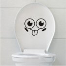 2pcs Naughty Face Wall Sticker Art Toilet Bathroom Vinyl Deco B2