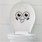 2pcs Naughty Face Wall Sticker Art Toilet Bathroom Vinyl Deco B2
