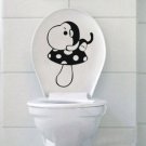 2pcs Mushroom Monkey Wall Sticker Art Toilet Bathroom Vinyl Deco B2