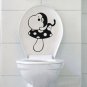2pcs Mushroom Monkey Wall Sticker Art Toilet Bathroom Vinyl Deco B2