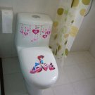 2pcs Love Wall Sticker Art Toilet Bathroom Vinyl Deco B5