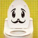 2pcs Whisker Face Wall Sticker Art Toilet Bathroom Vinyl Deco B5