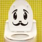 2pcs Whisker Face Wall Sticker Art Toilet Bathroom Vinyl Deco B5