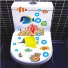 2pcs Tropical Fish Wall Sticker Art Toilet Bathroom Vinyl Deco B3