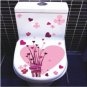 2pcs Love Wall Sticker Art Toilet Bathroom Vinyl Deco B6