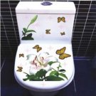 2pcs Butterfly Wall Sticker Art Toilet Bathroom Vinyl Deco B2