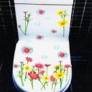 2pcs Flower Wall Sticker Art Toilet Bathroom Vinyl Deco B6