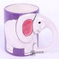 Hand Painted Cartoon Elephant Animal Cup Mug Vase Skull Design