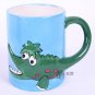 Hand Painted Cartoon Crocodilian Animal Cup Mug Vase Skull Design