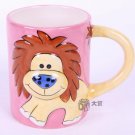 Hand Painted Cartoon Lion Animal Cup Mug Vase Skull Design