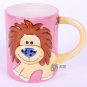 Hand Painted Cartoon Lion Animal Cup Mug Vase Skull Design