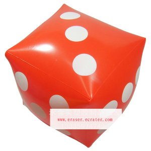 Big Inflatable Red Dice Kid toy  Bar Decoration 60cm