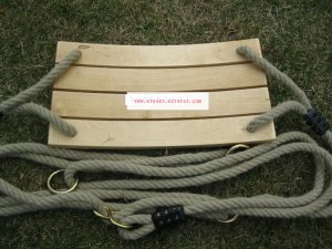 Classic Birch Wood Tree Swing Kit for Kid outdoor fun b1