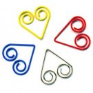 Lot of 200pcs Paper Clip ❤ Heart  ❤ Shaped heart/Bookmark B4