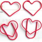 Lot of 200pcs Paper Clip ❤ Heart  ❤ Shaped heart/Bookmark