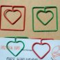 Lot of 200pcs Paper Clip ❤ Square Heart  ❤ Shaped heart/Bookmark