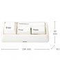 Keyboard Stationary Set Stapler / Brush / Punch / Paper clip Adsorb Mult Function