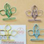 Lot of 200pcs Paper Clip 3 leave flover Shaped / Bookmark office