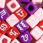 500g Assorted Acrylic Bead / Cube Beads Alphabet Constellation Charm 7mm jewelry accessory