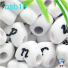 500g Assorted Acrylic Bead / Acrylic Heart Beads Alphabet ABC Letter Charm 10mm/ jewelry accessory