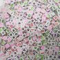 500g Assorted Acrylic Bead /Square Cube Alphabet ABC Letter Charm 6mm/ jewelry accessory B2