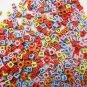 500g Assorted Acrylic Bead /Square Cube Beads Alphabet ABC Letter Charm 6mm/ jewelry accessory A5