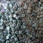 500g Silver Acrylic Bead / Acrylic Square Cube Beads Alphabet Charm 6mm/ jewelry accessory