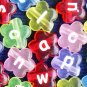 500g Acrylic Bead / Acrylic Flower Alphabet Charm 12mm/ jewelry accessory
