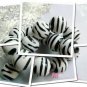 1000g Zebra Striped Stone Shaped Charm Beads 19mm