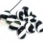 1000g Zebra Striped Candy Charm Beads 15mm