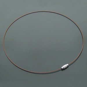 100pcs Brown Memory Steel Necklace Choker Cord Wire Diameter 13cm