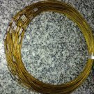 100pcs Yellow Memory Steel Necklace Choker Cord Wire Diameter 13cm