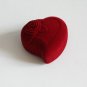 50pcs Jewelry Display Red Heart Rose Love Velvet Ring Stud Box Gift Box Case