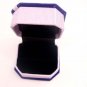 10pcs Blue Jewelry Display Velvet Ring Stud Box Gift Box Case BOW purple