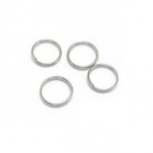 Lot of 500g Double Jump Ring 10mm Finding Accessory silver plated