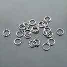 Lot of 500g Double Jump Ring 7mm Finding Accessory silver plated
