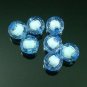 500g Acrylic Bead Round  White Core Inside Dye / Craft Jewelry accessory Lantern Sky Blue