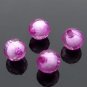500g Acrylic Bead Round White Core Inside Dye / Craft Jewelry accessory Lantern Sky Fuscia