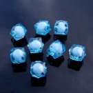 500g Acrylic Square Bead White Core Inside Dye / Craft  Jewelry accessory Lantern Sky Blue