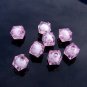 500g Acrylic Square Bead White Core Inside Dye / Craft  Jewelry accessory Lantern Pink