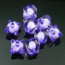 500g Acrylic Corner Bead White Core Inside Dye / Craft  Jewelry accessory Lantern Purple