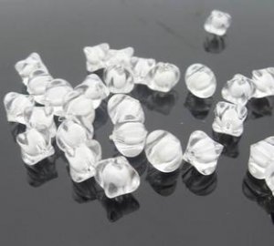 500g Acrylic Corner Bead White Core Inside Dye / Craft  Jewelry accessory Lantern Transparent