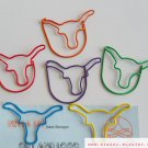 Lot of 200pcs Paper Clip OX Bull Head Shaped / Bookmark office