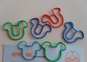Lot of 200pcs Paper Clip Mouse Shaped / Bookmark office B3