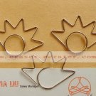 Lot of 200pcs Paper Clip Eye eyelash Shaped / Bookmark office