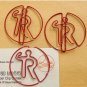 Lot of 200pcs Paper Clip R Alphabet  Trademark ® Shaped / Bookmark office