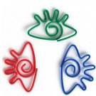 Lot of 200pcs Paper Clip Eye eyelash Shaped / Bookmark office B2