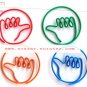 Lot of 200pcs Paper Clip Hand Shaped / Bookmark office B3